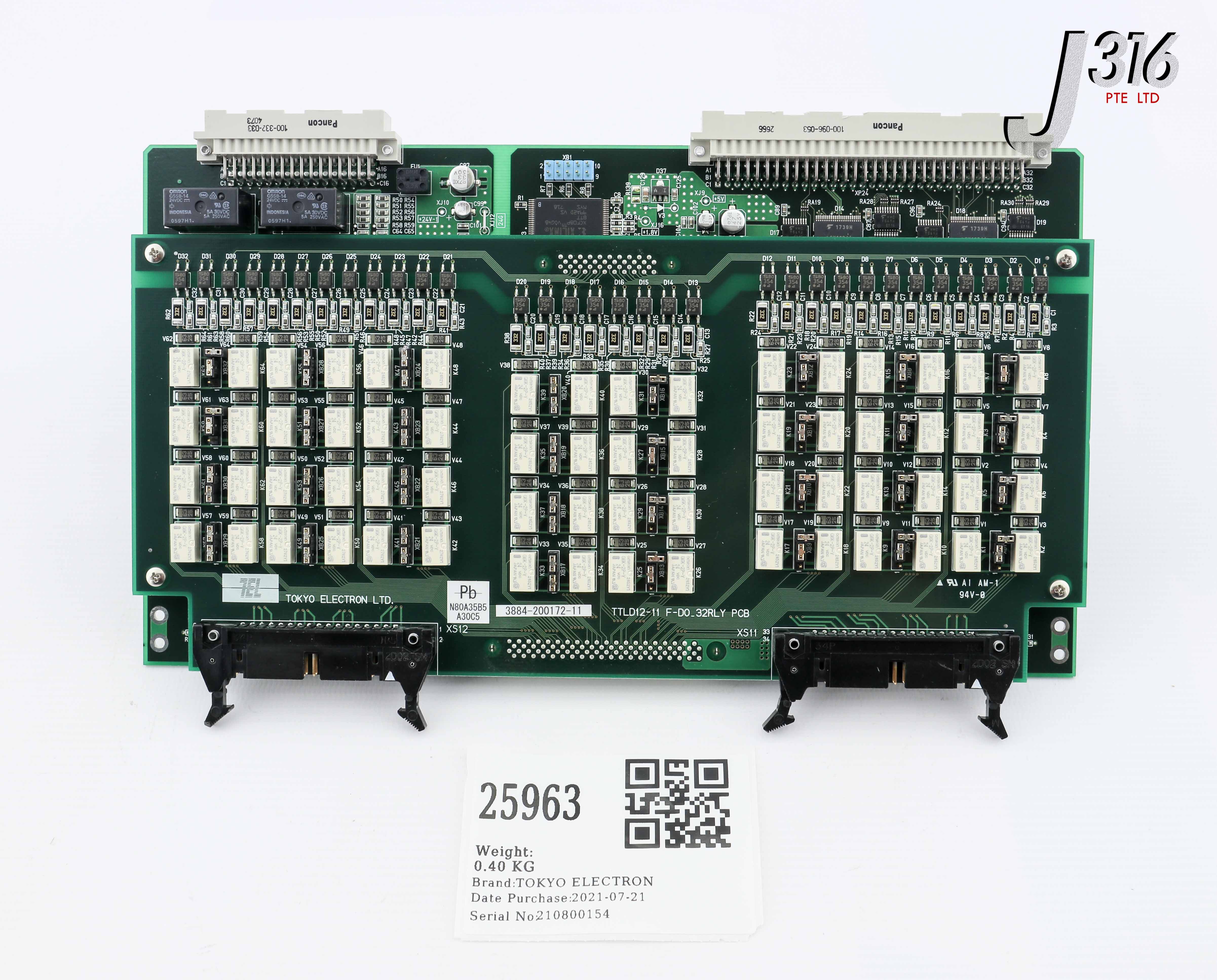 25963 TEL PCB, TTLD32-11, F-D032-H1 W/ TTLD12-11, F-D0_32RLY 3880